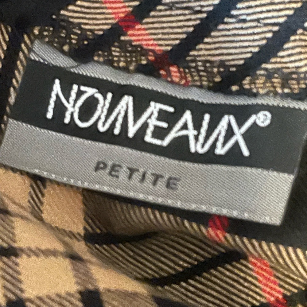 Vintage Petite Plaid Skirt High Waist Size 10P - Picture 5 of 11